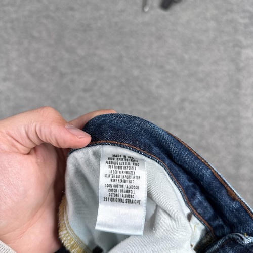Lucky Legend Jeans Mens 36 Blue 221 Original Straight Selvedge Whiskered 36x30 - Picture 11 of 13