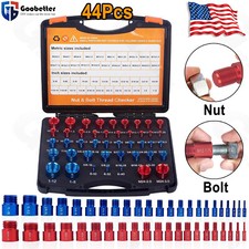 44pcs Nut  Bolt Thread Checker Identifier Thread Gauges 23 Inch  21 Metric Set