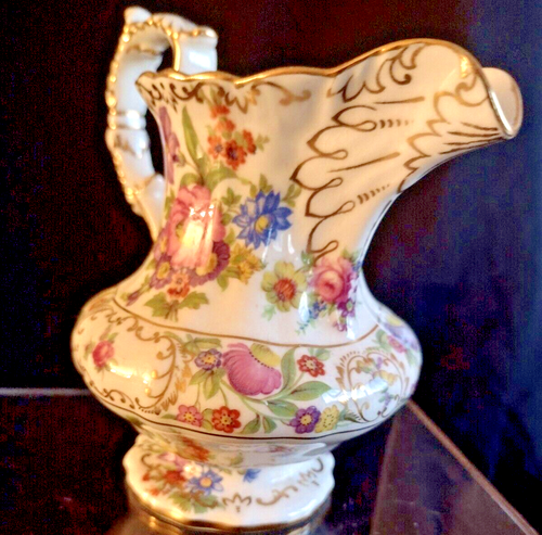 Vintage Hammersley Dresden Sprays Adorable Pitcher Bone China England Floral #52 - Picture 9 of 15
