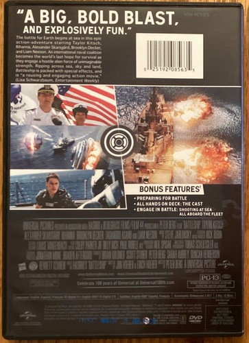 Battleship DVD with Taylor Kitsch, Alexander Skarsgård, Rihanna, Liam Neeson - Picture 2 of 3