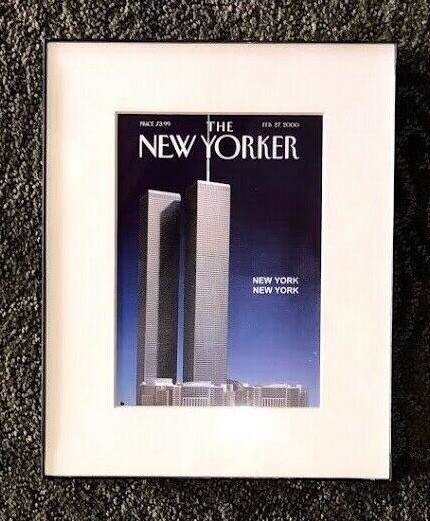 New Yorker Framed Reprint World Trade Center Postcard February 27