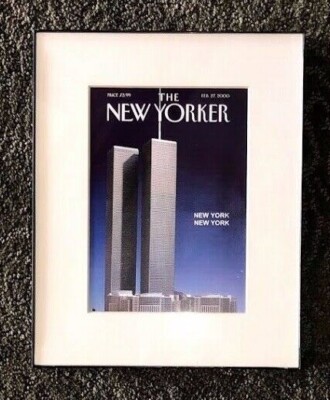New Yorker Framed Reprint World Trade Center Postcard February 27