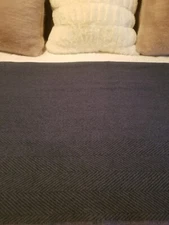 HERRINGBONE Wool blanket/Throw 64X49 Warm/Heirloom quality/Famous Maker