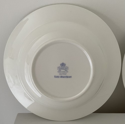 Aynsley Little Sweetheart Set Of 6 Rimmed Bowls Used Excellent Cereal Soup Pasta - Picture 17 of 23