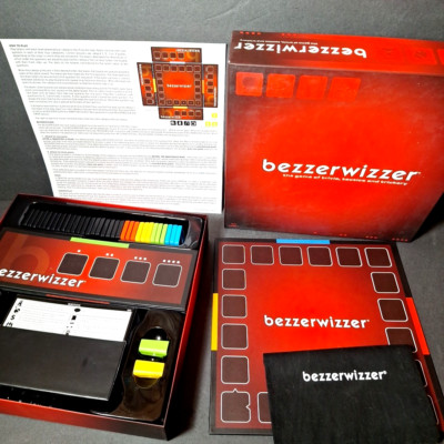 Bezzerwizzer Board Game By Mattel For 2+ Adult Players Trivia Tactics Trickery