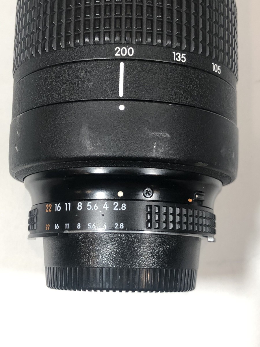 Nikon AF Zoom Nikkor 80-200mm f/2.8D ED Dual Rings MK III W/ Lens