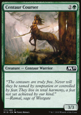 MTG Magic the Gathering Centaur Courser (171/333) Core Set 2019 LP