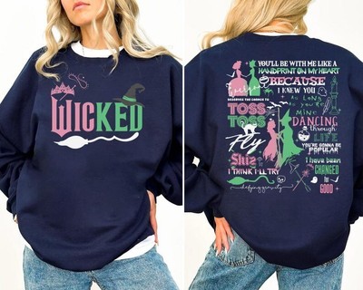 Wicked Defy Gravity Sweatshirt - Wizard of Oz Broomstick Design Men Women S-3XL