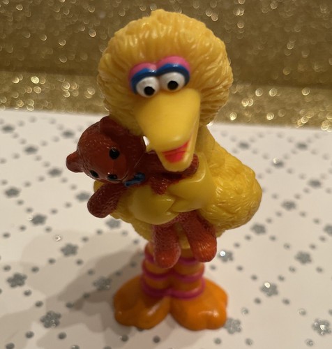 Sesame Street Big Bird PVC Figure TYCO Cake Topper Toy 4" Vintage 1997 Henson - Picture 10 of 10