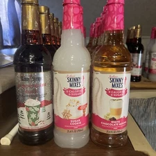 Jordan's Skinny Syrups Sugarfree Peppermint bark,Sugar cookie, Salted Caramel 3P