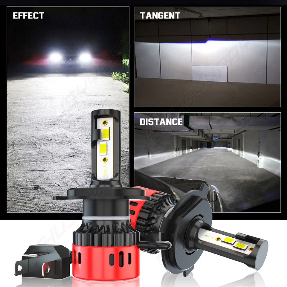 Faros LED de haz alto/bajo H4 9003 bombillas para Scion XA 2004 2005 2006 6000K Foto 4 de 4