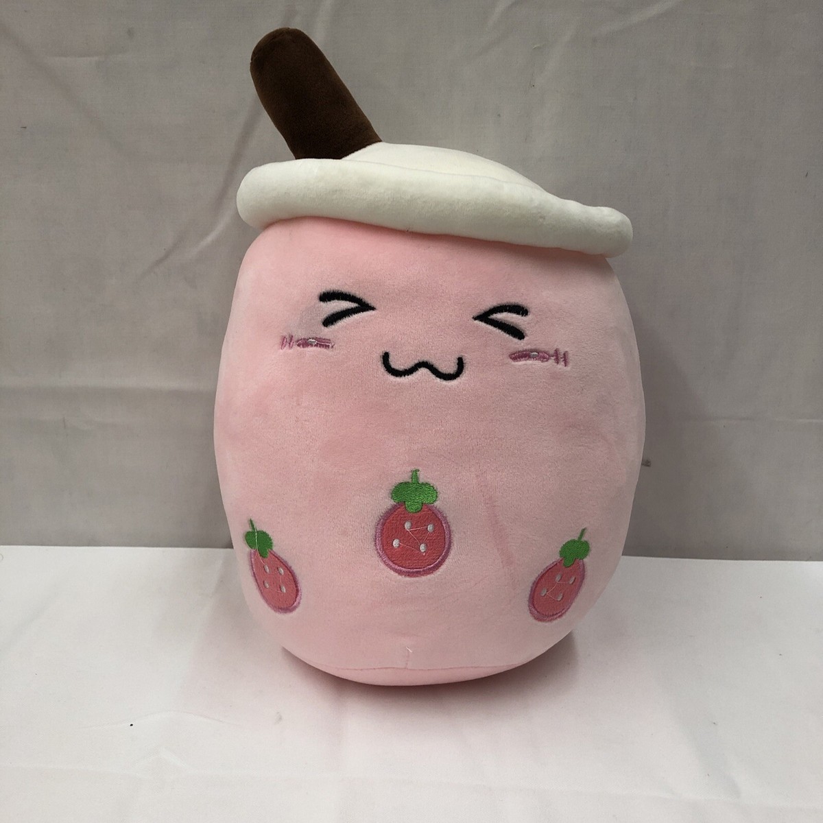 Lissipuppe Strawberry Boba Pink Plush Soft Toy Stuffed 12