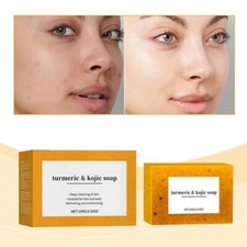 Lemon Tumeric Soap Skin Whitening Dark Spots lightening Acne Brightening 1PCS