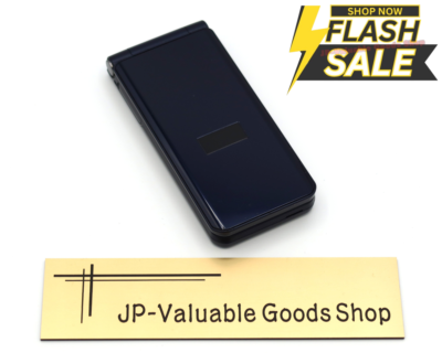 A] Fujitsu Arrows Basic F-41C Navy Flip Cell Phone Unlocked SIM