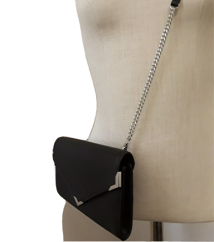 saks fifth avenue women's pebbled leather envelope crossbody bag