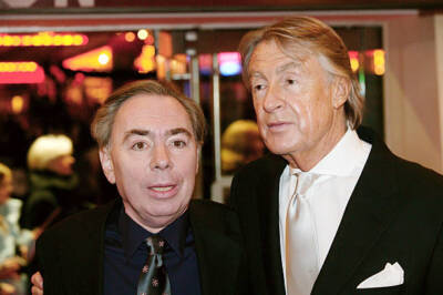 Composer Lord Andrew Lloyd Webber and director Joel Schumacher ar- 2004 Photo 1