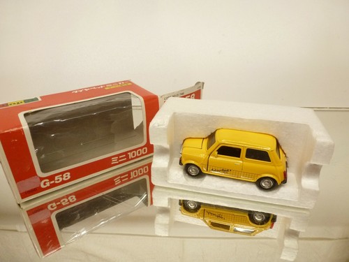 DIAPET YONEZAWA G-58 MINI 1000 COOPER - YELLOW 1:35 - GOOD IN BOX - Picture 4 of 9
