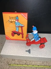 Lemezarugyar Cirkus Roli Zoli Clown Wind Up Tin Toy Working Made In Hungary