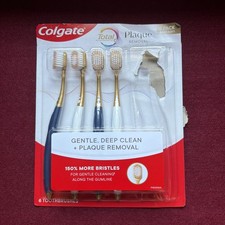 Colgate Total Gentle, Deep Clean  Plaque Removal Brushes Ultra Soft 4 Pack Open