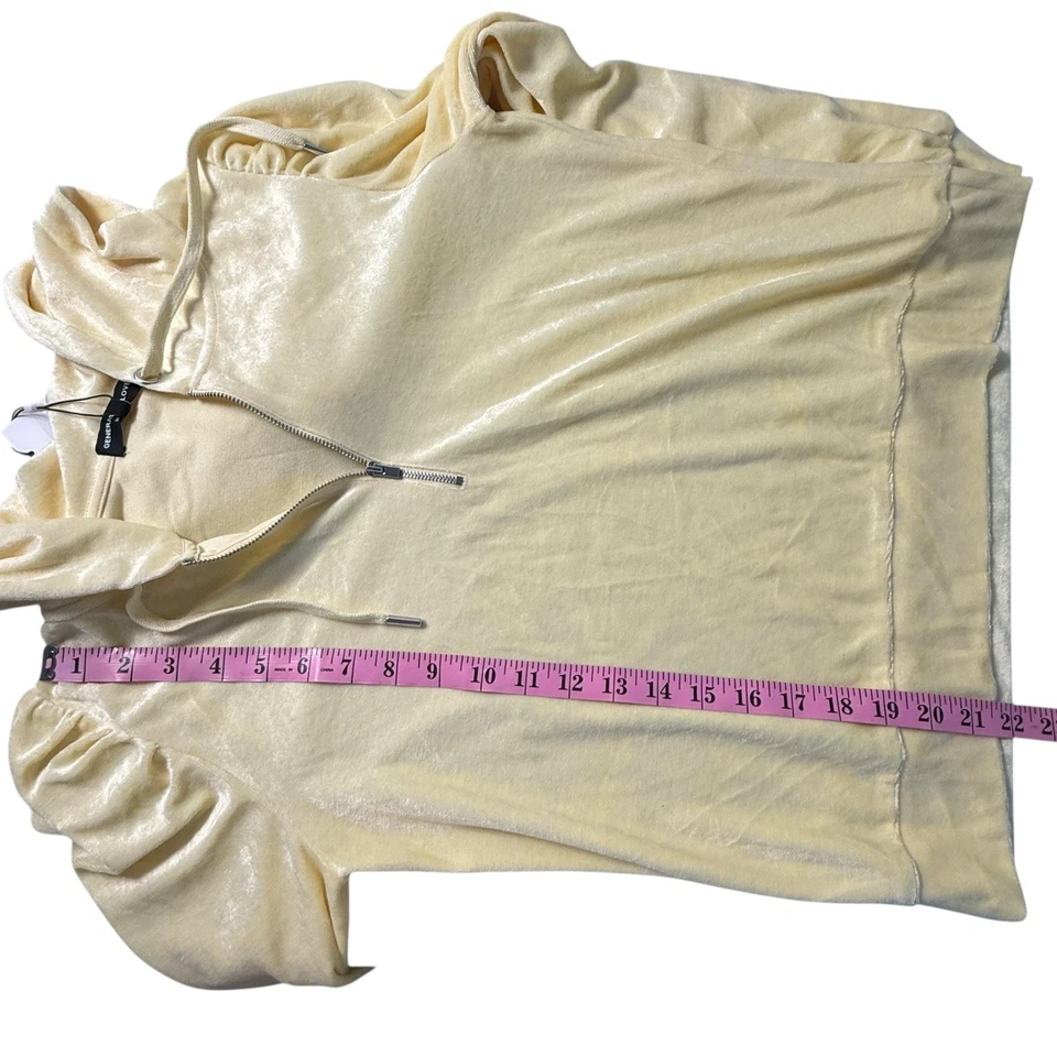Sudadera con Capucha Generation Love Primrose Pequeña Amarillo Mantequilla Terciopelo Nueva con Etiquetas Pullover para Mujer Foto 4 de 4
