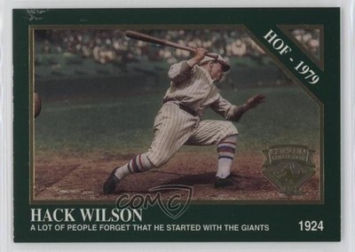 1995 Megacards The Sporting News Conlon Collection Hack Wilson #41 HOF v5j