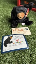 Ty Beanie Baby Blackie The Bear Plush Toy Chicago Bears Promo w/ Card