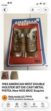 American West 1990 Vintage Double Holster Set Tootsie Toy
