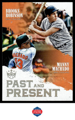 2018 Panini Diamond Kings #PP4 Brooks Robinson / Manny Machado Past and Present