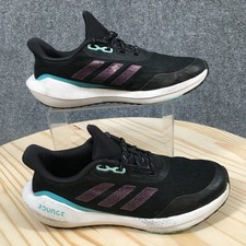 Adidas Shoes Youth 5 Boys EQ21 Athletic Low Sneakers H01872 Black Mesh Lace Up
