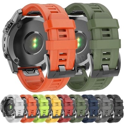 Quick Fit Silicone Band Watch Strap For Garmin Fenix 7X/7S/7 6X/6S/6 5X/5S/5
