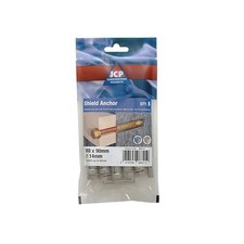 Jcp Fixings Shield Anchors Loose Bolt Zyp - M6 x 70/25mm - Box of 50