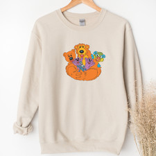 Bear In The Big Blue House Pip Pop Tutter Treelo Ojo 90s Retro Adult Sweatshirt