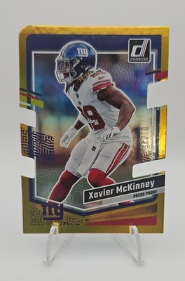 2023 Panini Donruss - Xavier McKinney #226 Press Proof Gold Die-Cut 01/25