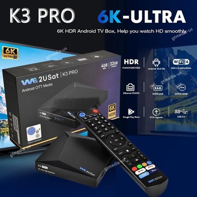 SUPER BOX S6 MAX WE2USAT K3 PRO 6K UHD TV Box Dual WiFi Bluetooth Fast Streaming