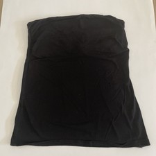 Women's Juniors Black Tube Top with Built In Bra Size Medium