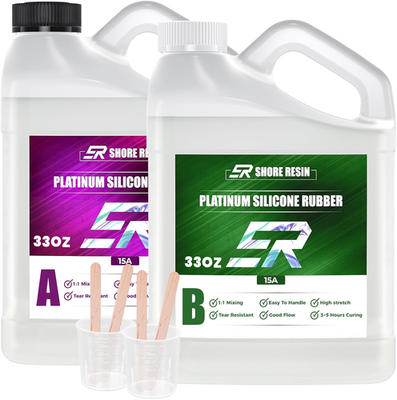 #ad 66Oz Silicone Mold Making Kit 1:1 Platinum Silicone Rubber for Casting Resin M $40.60