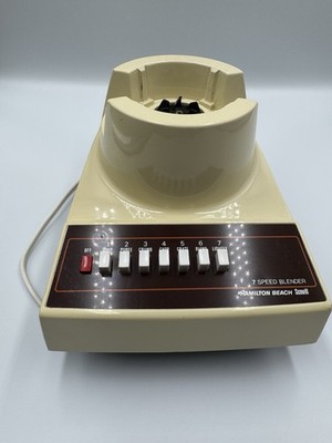 Vintage 1970s Hamilton Beach Scovill Blender 7 Speed Base Works 600-1