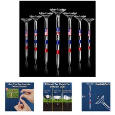 Plastic golf tees 3 1/4 inch unbreakable with big cup 8 prongs red reduces