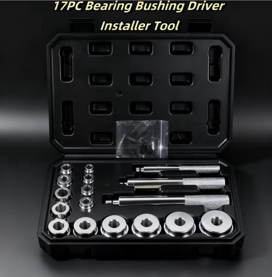 Bearing Press Kit Bushing Bearing Seal Driver & Removal Tool Set 17 Pcs and Case
