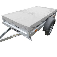 Flachplane passend für Agados Typ VZ26 Farbe grau 650gr/m² PKW Anhänger Plane