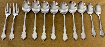 Soup Spoons Teaspoons Forks S.S.S. By Oneida TRINITY / DUET / CAPRI Stainless