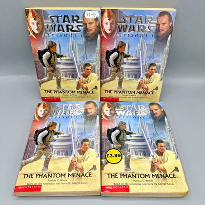 Star Wars Episode 1 Die dunkle Bedrohung x4 Vintage Taschenbuch 1999 Scholastic
