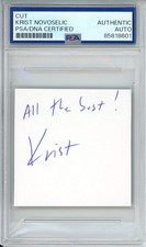 KRIST NOVOSELIC NIRVANA BAND SIGNED CUT SIGNATURE AUTOGRAPH PSA DNA CERTIFIED