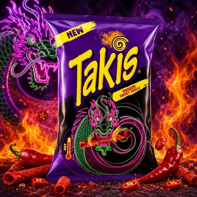 Takis Dragon Sweet Chilli 100g   Würzig Scharfe Chips Snack