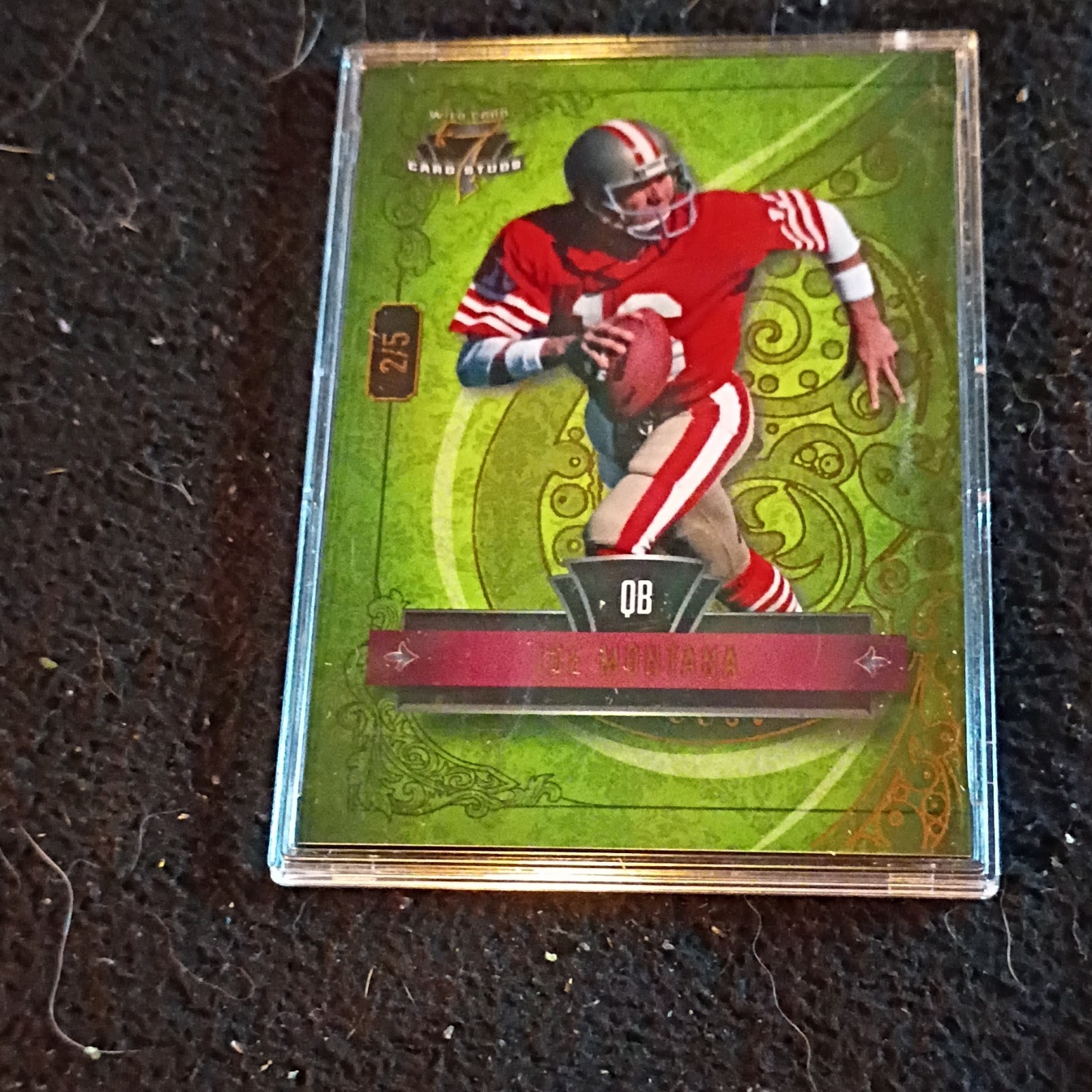 Wild Card 2026 Joe Montana 7CSR-JM Serial Numbered #/25 Football Card