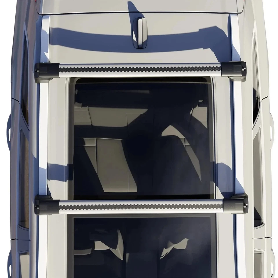 Roof Racks for Audi A6 AVANT (C6) (2005-2010) Lockable Crossbars - Gray Foto 4 de 4