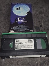 E.T. ET The Extra Terrestrial VHS-1988-Rare Green and Black Tape Spielberg