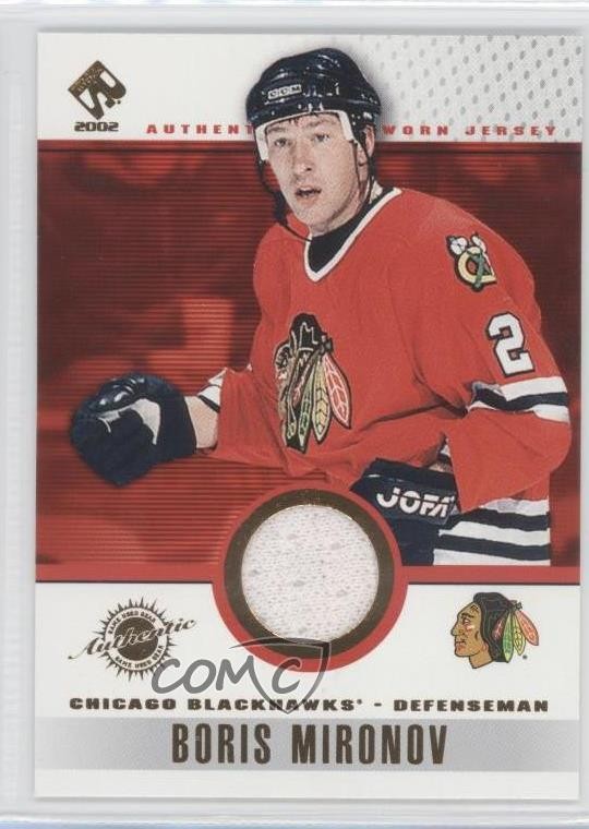2001-02 Pacific Private Stock Game-Used Gear Boris Mironov #23 h3a