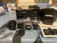 Minolta SRT 101 Camera W/50mm F1.7 Lens, Paperwork, Leather Case, Original Box