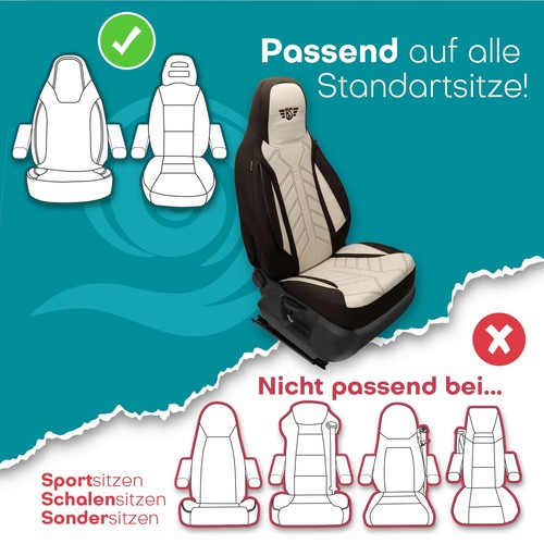 Fundas de asiento de autocaravana adecuadas para BLUEBIRD | HERM | 12 colores - Imagen 45 de 133